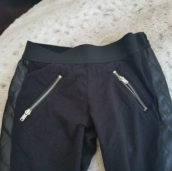 Justice leggings with faux leather trim - Picture 2 of 3